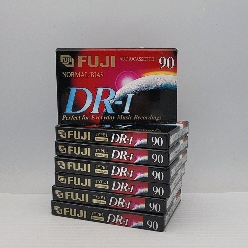7 - Fuji DR-I 60-and 90 Minute Blank Audio Cassette Tapes Normal Bias New Sealed